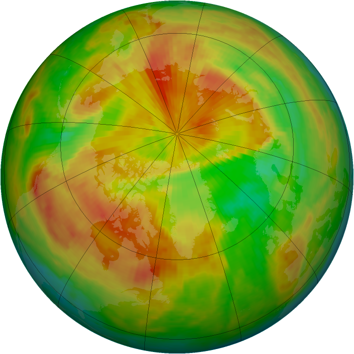 Arctic ozone map for 06 May 2002